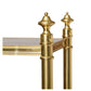 TALL SEVEN SHELF BRASS & MAHOGANY REGENCY STYLE ETAGERE