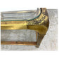 PAIR OF MASTERCRAFT STYLE  BRASS AND GLASS SIDE TABLES