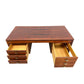 MODERNIST ROSEWOOD DESK WITH FOUR DRAWERS