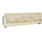 NEUTRAL EDWARD FERRELL NAIL HEAD UPHOLSTERED SECTIONAL SOFA