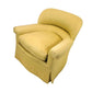 MODERNIST UPHOLSTERED CURVED CLUB CHAIR AND OTTOMAN