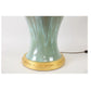 JOHN BOONE CELADON AND TAUPE GLAZE CERAMIC LAMP