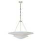 WHITE PLASTER LARGE TIERED CHANDELIER
