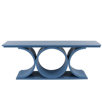 BLUE MODERNIST CONSOLE TABLE