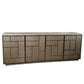 FAUX SHAGREEN SIDEBOARD WITH GEOMETRIC DOOR DESIGN