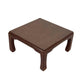 HARRISON VAN HORN STYLE BROWN LACQUERED RAFFIA LOW COFFEE TABLE