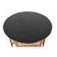 ASIAN BAMBOO  FRETWORK  HEXAGONAL TABLE WITH REMOVABLE LACQUERED TOP