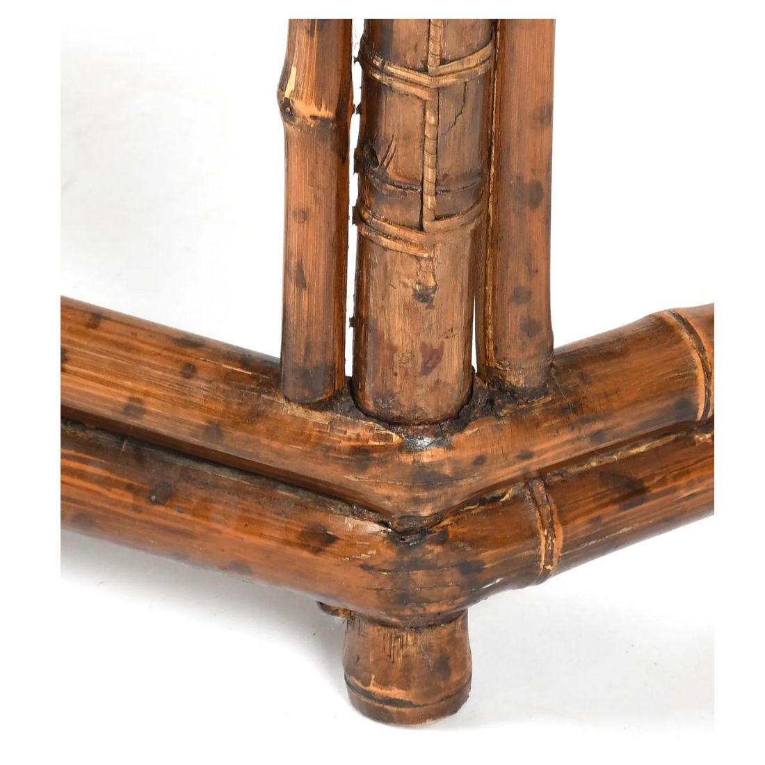 ASIAN BAMBOO FRETWORK HEXAGONAL TABLE WITH REMOVABLE LACQUERED TOP