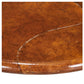 MID CENTURY MODERN ROUND GOATSKIN AND ALUMINUM SIDE TABLE