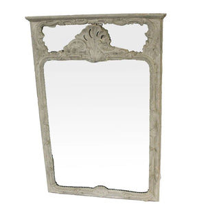 VINTAGE PAINTED LOUIS XV STYLE SHELL MIRROR