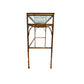 CHINESE CHIPPENDALE GILT BAMBOO AND GLASS CONSOLE TABLE