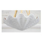 PLASTER SHELL FORM CEILING PENDANT IN SERGE ROCHE STYLE, SMALL