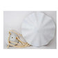 MID 20TH CENTURY PLASTER SHELL FORM PENDANT LIGHT IN SERGE ROCHE STYLE, LARGE