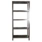 PAIR DESSIN FOURNIR TALL ESPRESSO STAINED OAK ETAGERES