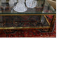 MID CENTURY MODERN MASTERCRAFT STYLE TWO TIERED BRASS AND GLASS COFFEE TABLE
