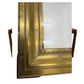 VINTAGE MASTERCRAFT STYLE BRASS AND GLASS SQUARE COFFEE TABLE