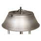 ANTIQUE SILVER TOLE BOUILLOTTE LAMP