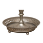 ANTIQUE SILVER TOLE BOUILLOTTE LAMP