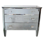 PAIR OF HOLLYWOOD REGENCY STYLE THREE DRAWER MIRRORED DRESSERS