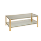 BRASS & GLASS COFFEE TABLE
