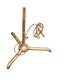 VINTAGE VAUGHAN UNLACQUERED BRASS BAMBOO STYLE FLOOR LAMP