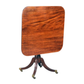 SMALL FLIP TOP PEDESTAL TABLE ON CASTERS