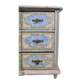 FRENCH PROVINCIAL PAINTED THREE DRAWER CHEST