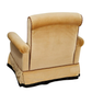 PAIR OF OCHRE VELVET UPHOLSTERED MOTORIZED THEATER CHAIRS