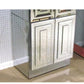 MID CENTURY MODERN TALL MIRRORED SIX PANEL CHEST