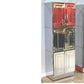 MID CENTURY MODERN TALL MIRRORED SIX PANEL CHEST