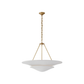 WHITE PLASTER LARGE TIERED CHANDELIER