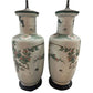 PAIR OF CHINESE PORCELAIN TABLE LAMPS 34"