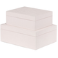 SET OF TWO RAFFIA DECORATIVE BOXES