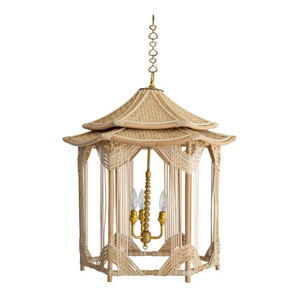 RATTAN PAGODA PENDANT