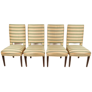 SET OF FOUR MODERN UPHOLSTERED DINING CHAIRS, A. RUDIN