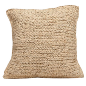 SQUARE RAFFIA INDOOR PILLOW, MULTIPLE SIZES