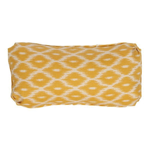 YELLOW WOVEN GEOMETRIC LUMBAR PILLOW