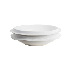 MATTE WHITE SPIRAL BOWL