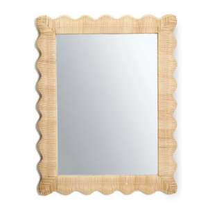 WICKER WEAVE MIRROR