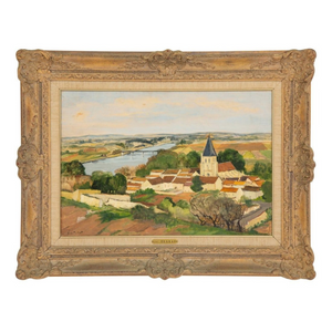 SIGNED LUC TULLAT B. 1895 OIL ON CANVAS FRAMED