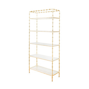 SCULPTED ETAGERE IN GOLD LEAF