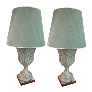 PAIR OF VINTAGE OVERSIZED URN LAMPS