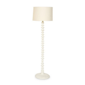 VINTAGE WHITE CONTEMPORARY FLOOR LAMP