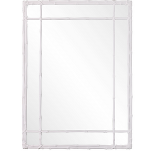 WHITE CLASSIC BAMBOO MIRROR