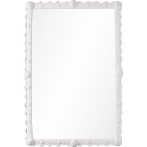 WHITE SEASHELL MIRROR