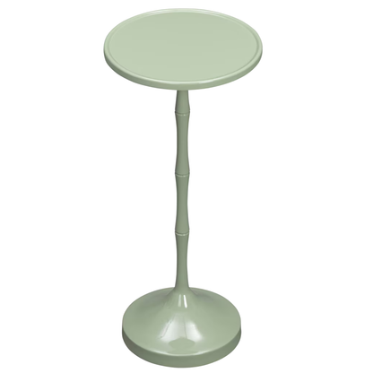 HIGH-GLOSS ROUND PEDESTAL DRINKS TABLE