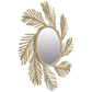 PALM RATTAN ROUND MIRROR