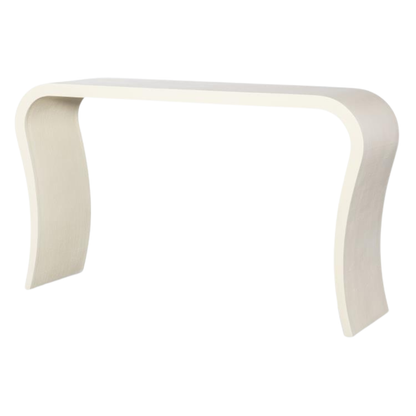CREAM RAFFIA WATERFALL CONSOLE