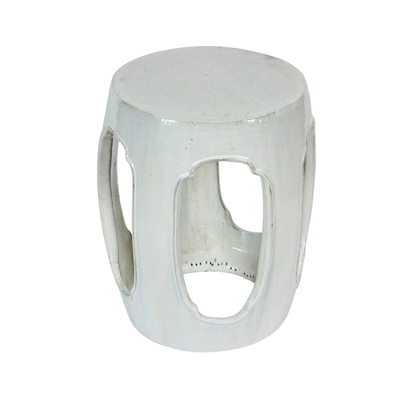 BLANC DE CHINE MING STYLE GARDEN STOOL