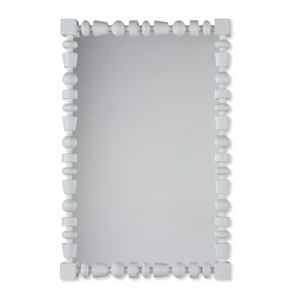 WHITE GESSO ST TROPEZ MIRROR